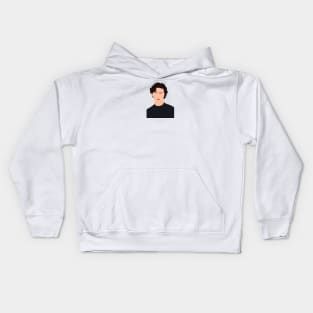 timothée chalamet faceless portrait Kids Hoodie